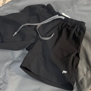 Fabletics Black Athletic Shorts with Drawstring